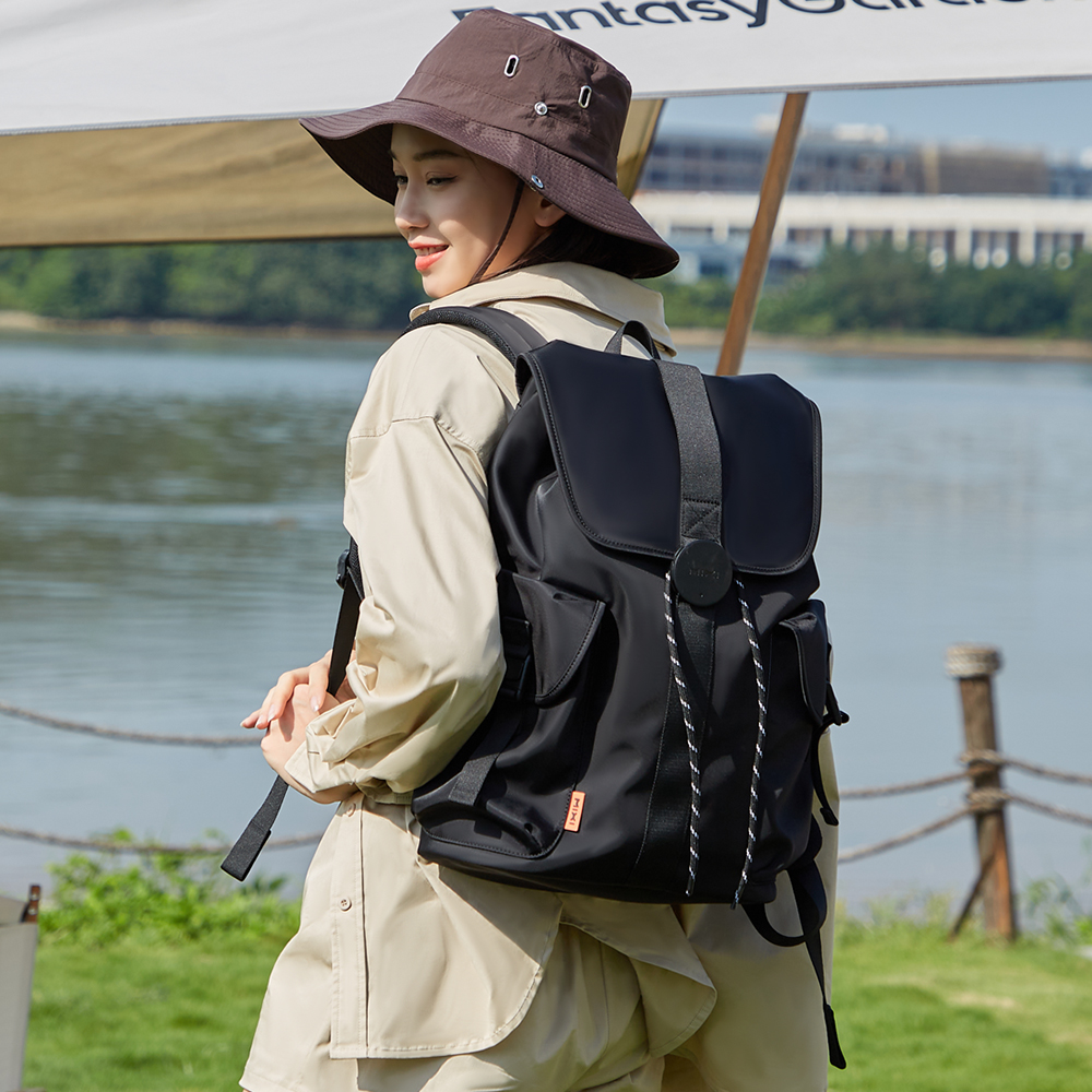 Mixi New 16'' Laptop Backpack Men Waterproof Lightweight Casual Travel School Bags Women Outdoors Rucksack 17 Inch White M5228
