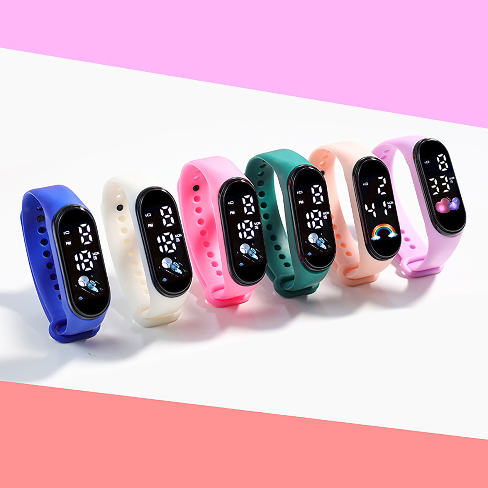 Children's Sports Watch Digital Smartwatch Waterproof Watch Blood Pressure Heart 2025 Rate Monitor Pedometer Health and new Sport Monitor