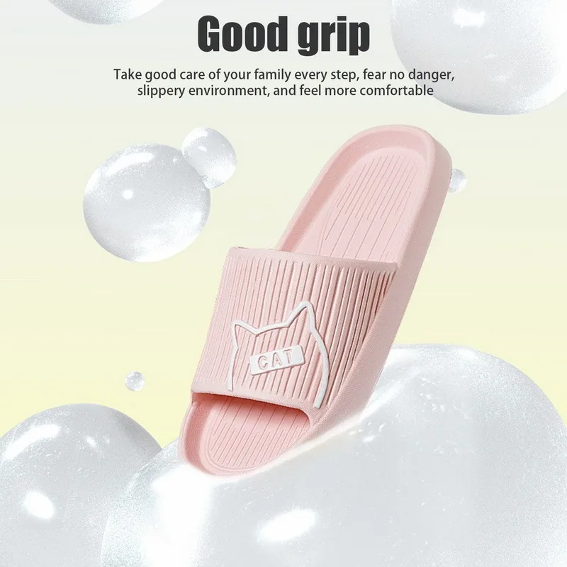 Summer Slippers Thick Platform Sandals Women Summer 2023 Home Slippers Indoor Eva Soft-Soled Couple Non-Slip Slipper Flip Flops