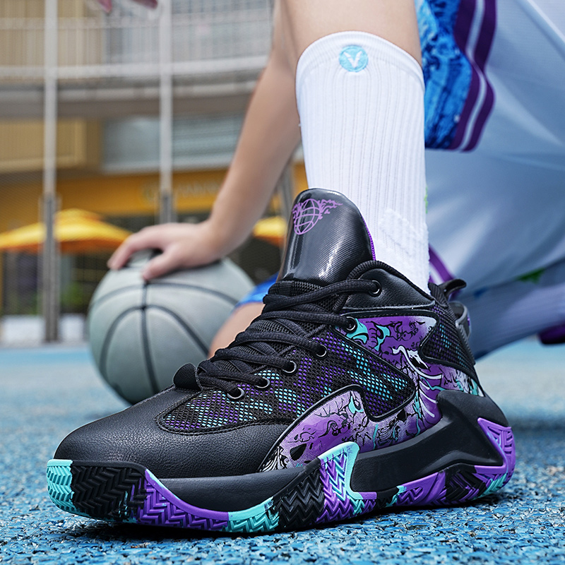 Mens Basketball Shoes Outdoor Sports Shoes Student Indoor Field Training Trainers High-quality Sneakers Kids Basktball Shoes