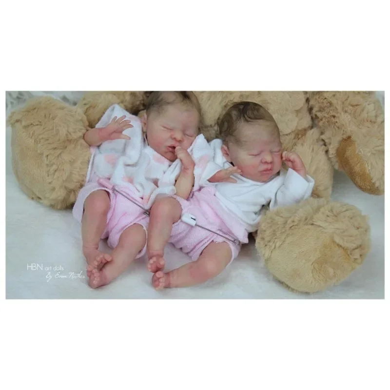 9" Inches Mini Bebe Reborn Kit Wee Patience Reborn Baby Vinyl Doll Kit Unpainted Doll Parts DIY Blank Reborn Doll Kit