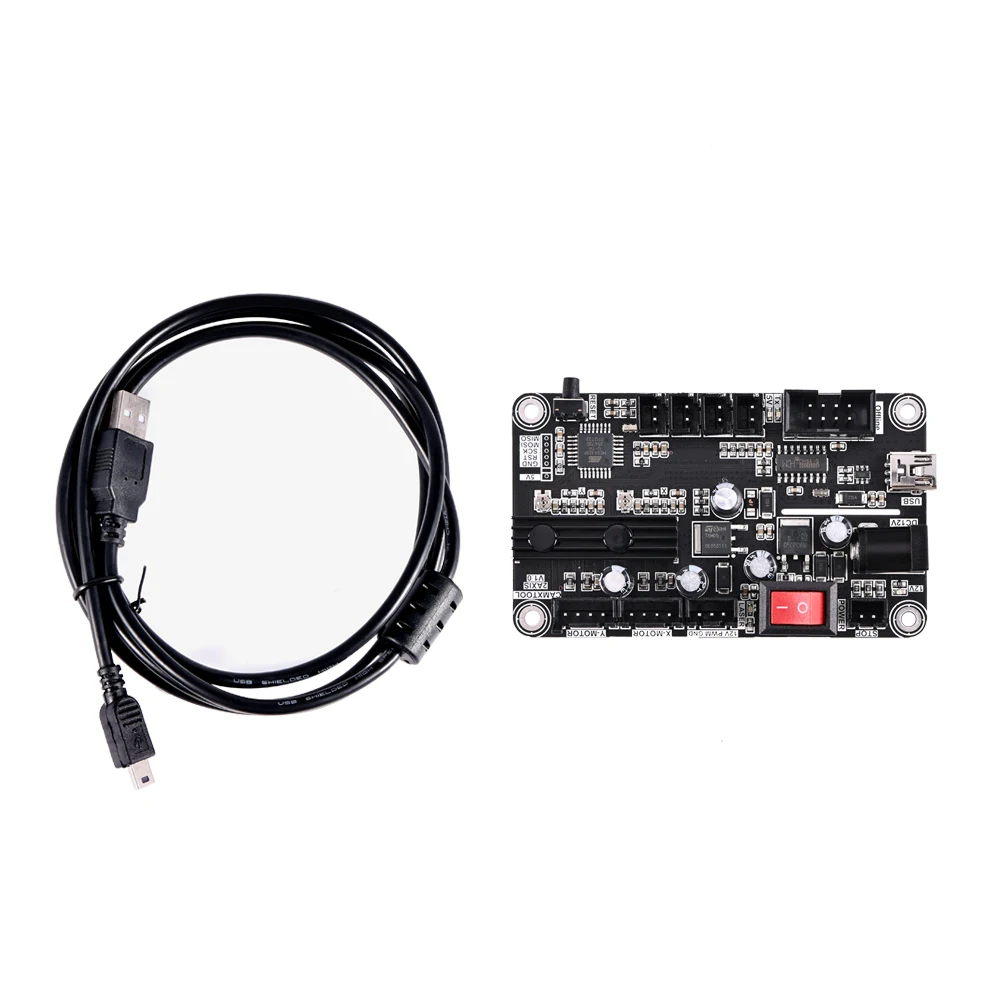 Laser GRBL 2-Axis Control Board USB Port CNC Engraving Machine Control Board For 2017,1610,2418, 6550 Laser Engraver Wood Router