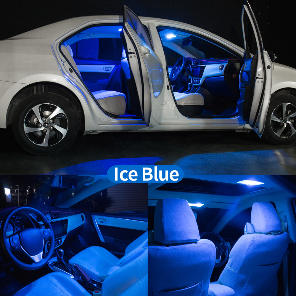 Sun Visor Lamp For Peugeot 308 MK1 MK2 I II 1 2 2007- 2016 2017 2018 2019 2020 LED Interior Dome Map Trunk Light Car Bulbs Kit