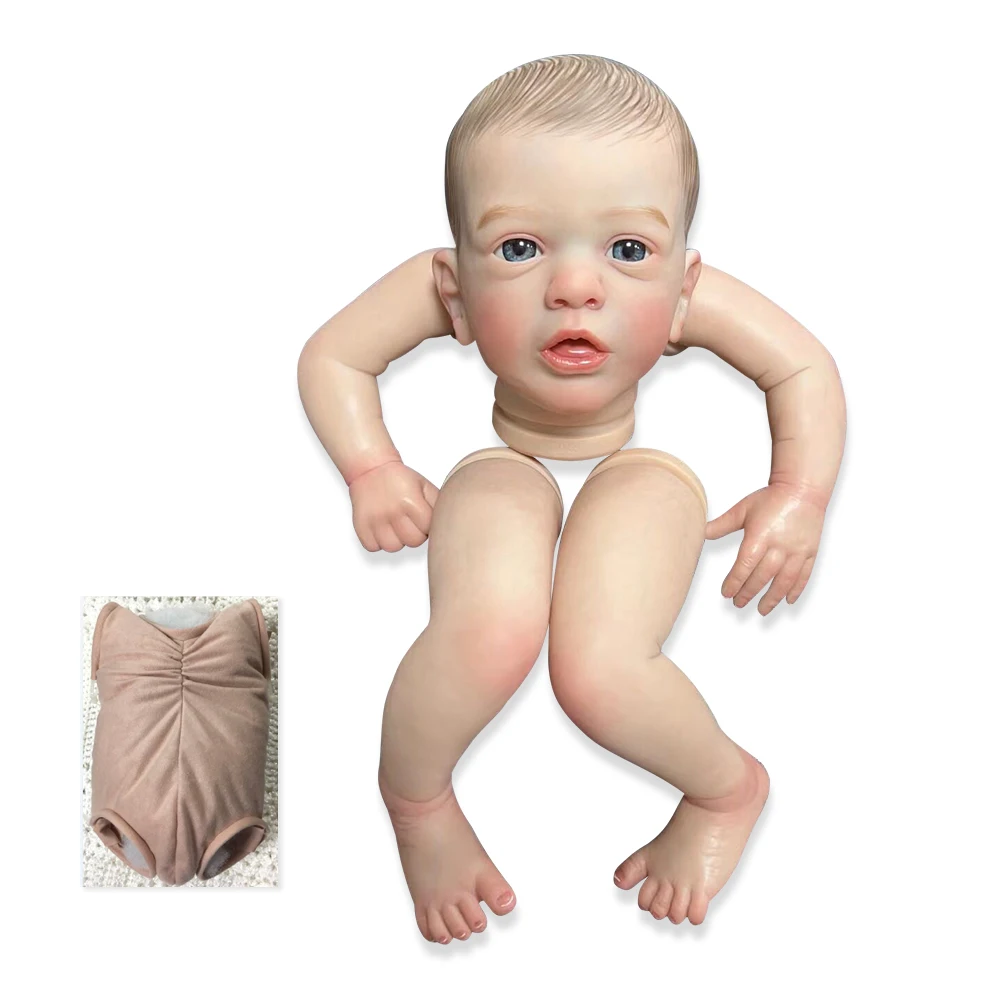 19inch Aleyna Finished Doll Size Already Painted new Kits Parts Very Lifelike Baby Doll 2025 with Many Details Veins Included Cloth Body
