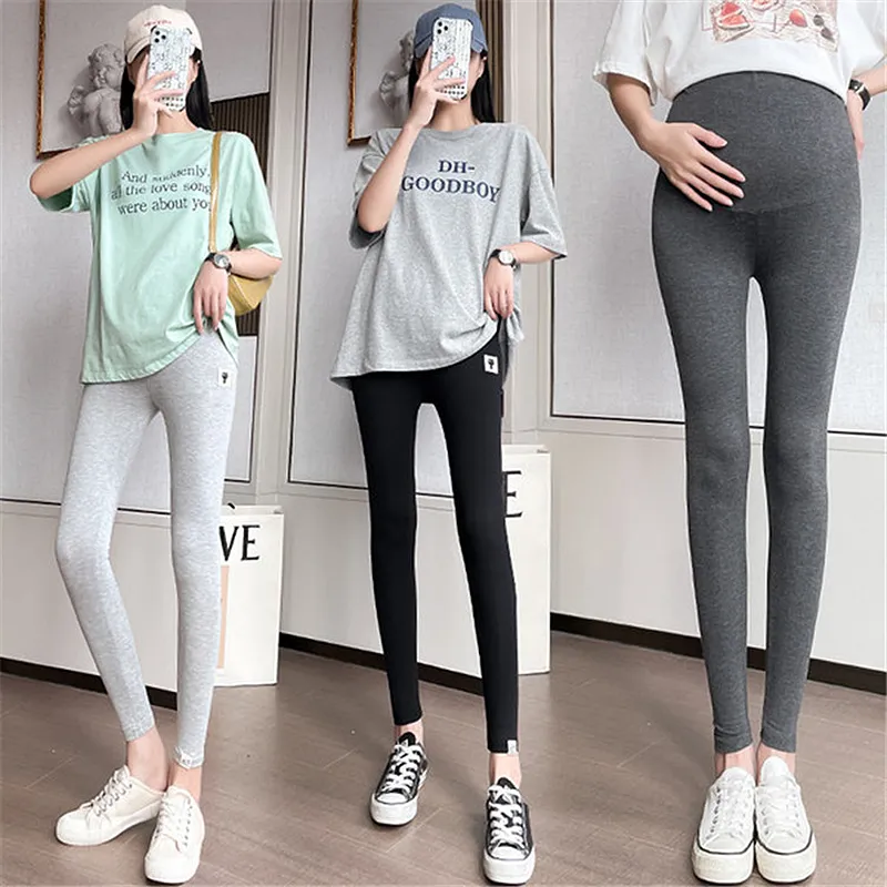 Maternity Pants Pregnant Maternity Clothes Pregnancy Adjustable Tights High Waist Comfortable new Elastic 2025 Bottoming Leggings