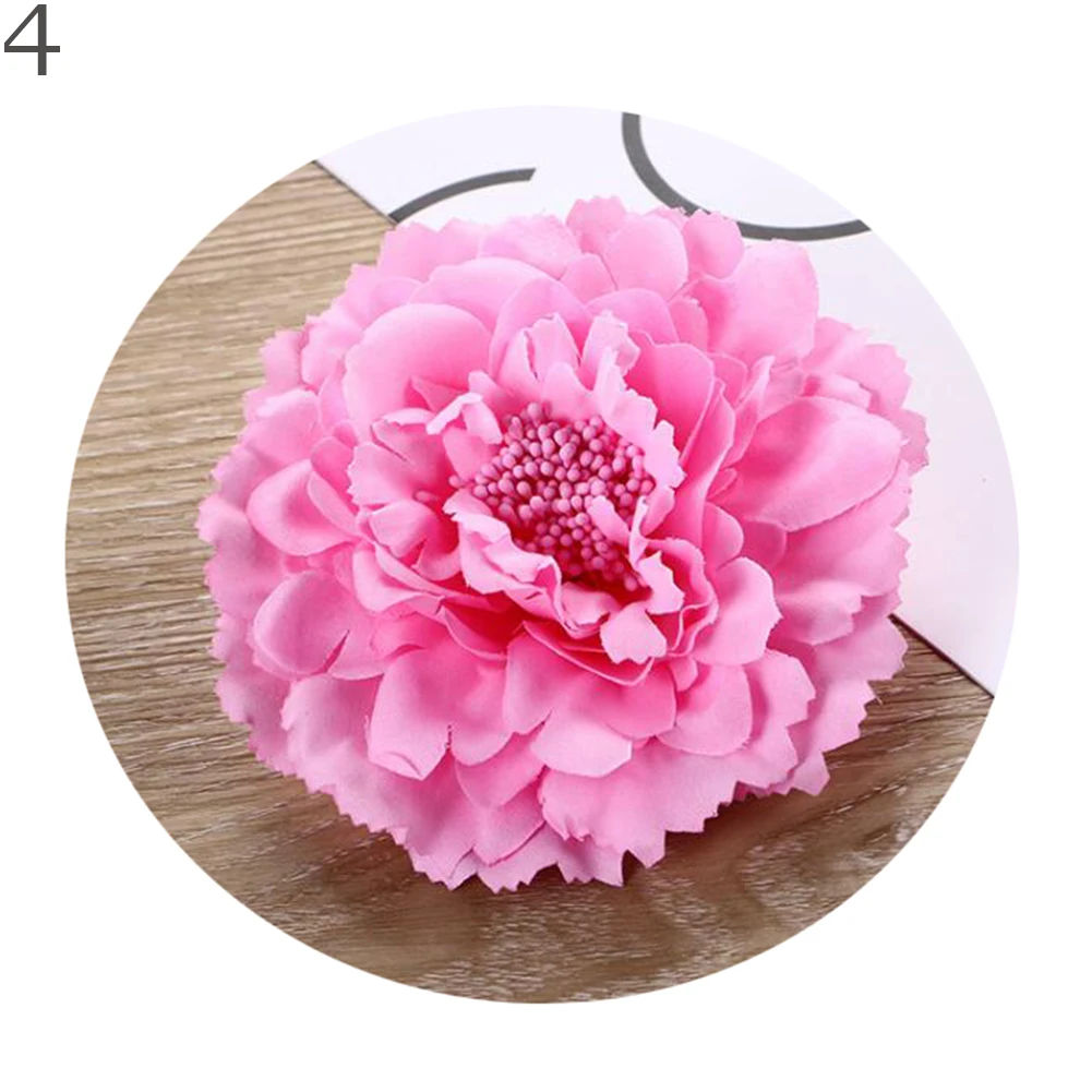 Big Peony Flower Hair Clip Wedding Bridal 2025 Bridesmaid Prom Party Hairpin Brooch Flower Headwear new Hairpin Cloth DIY Holiday Clamp