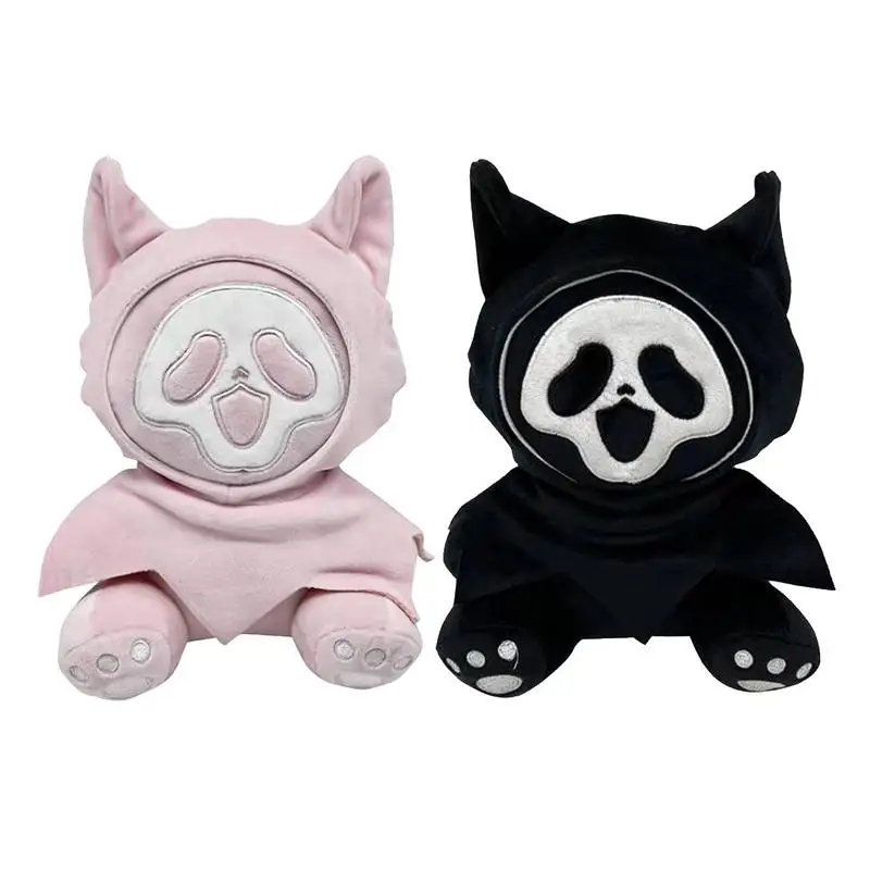Halloween Ghost Movie Scream Character 23cm Fluorescent Plush Toys Horror Plushie Soft Plush Pillow Halloween Gifts