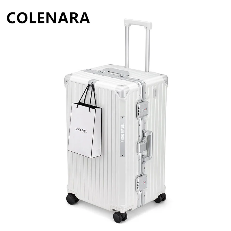 COLENARA 24"26"28"30 Inch Rolling Luggage Men's Oversized Trolley Bags Women's Large Capacity Code Box with Wheels Suitcase