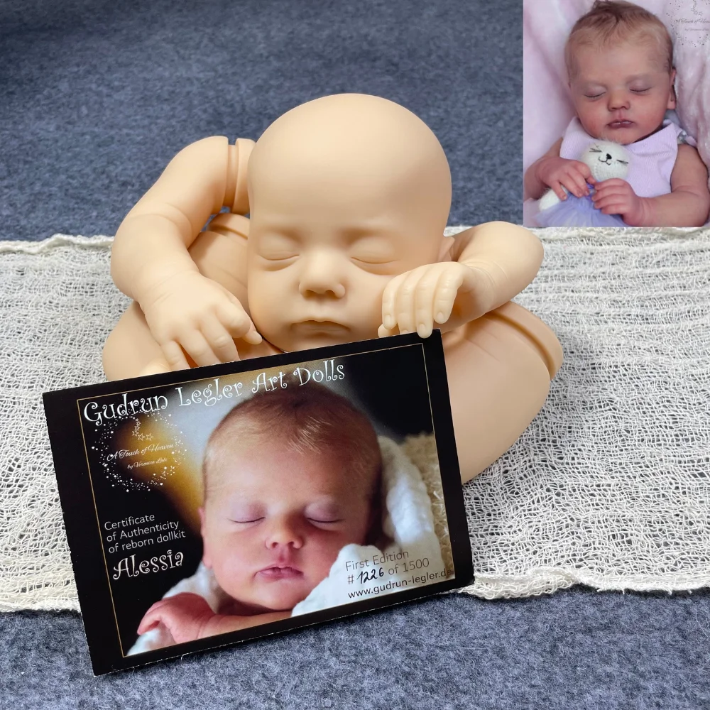 New 20 Inch Reborn Doll Kit Alessia Limited COA Newborn Vinyl Doll Kit Unpainted Unfinished Doll Parts DIY Blank Reborn Molds