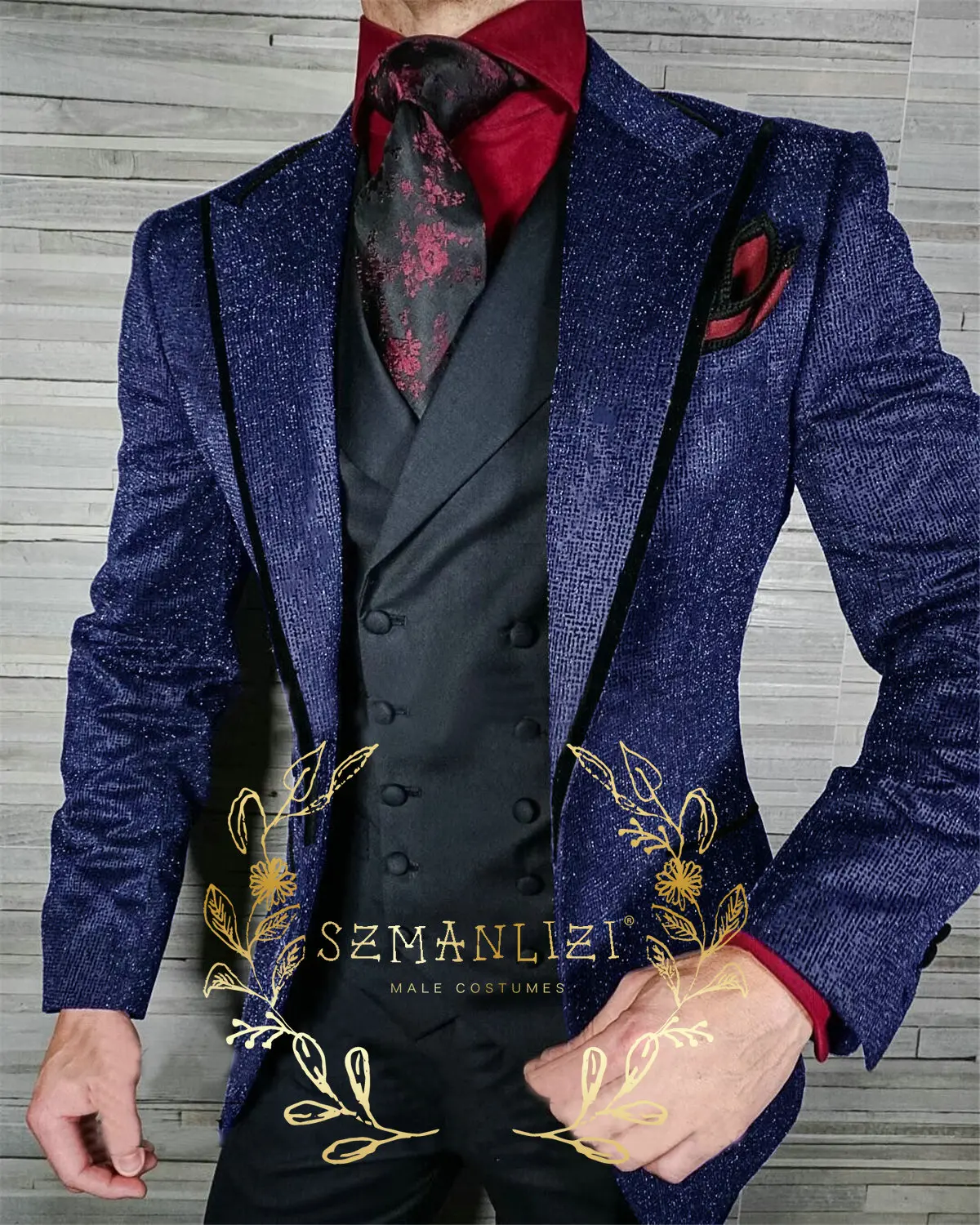 2023 Latest Deisgn Shiny Black Blazer Sets Men Suits Wedding Suits For Men new 3 Piece Slim Fit Men's Party Tuxedo Groom 2025 Formal Wear