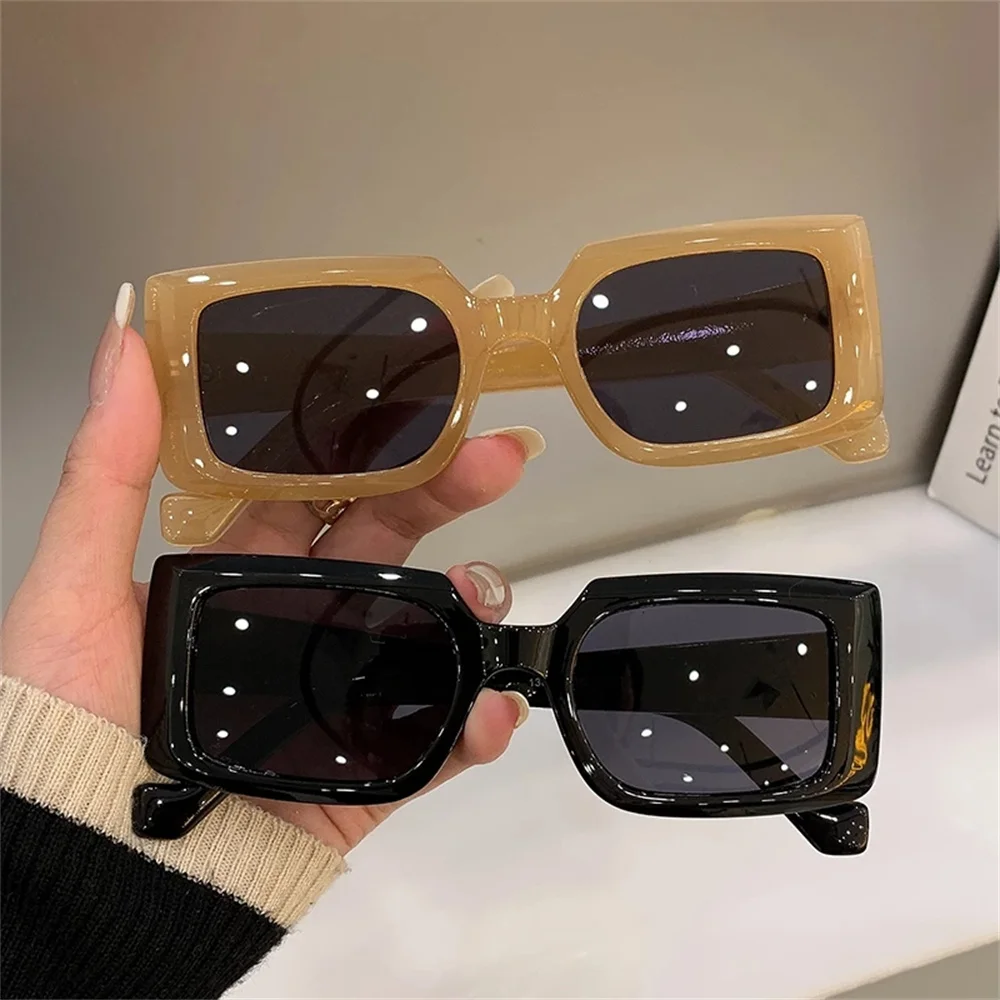 new 2024 Color Shades Women Small Sunglasses Black Trendy Square Glasses Vintage Retro Green 2025 Glasses Female Unisex Eyewear Wholesale