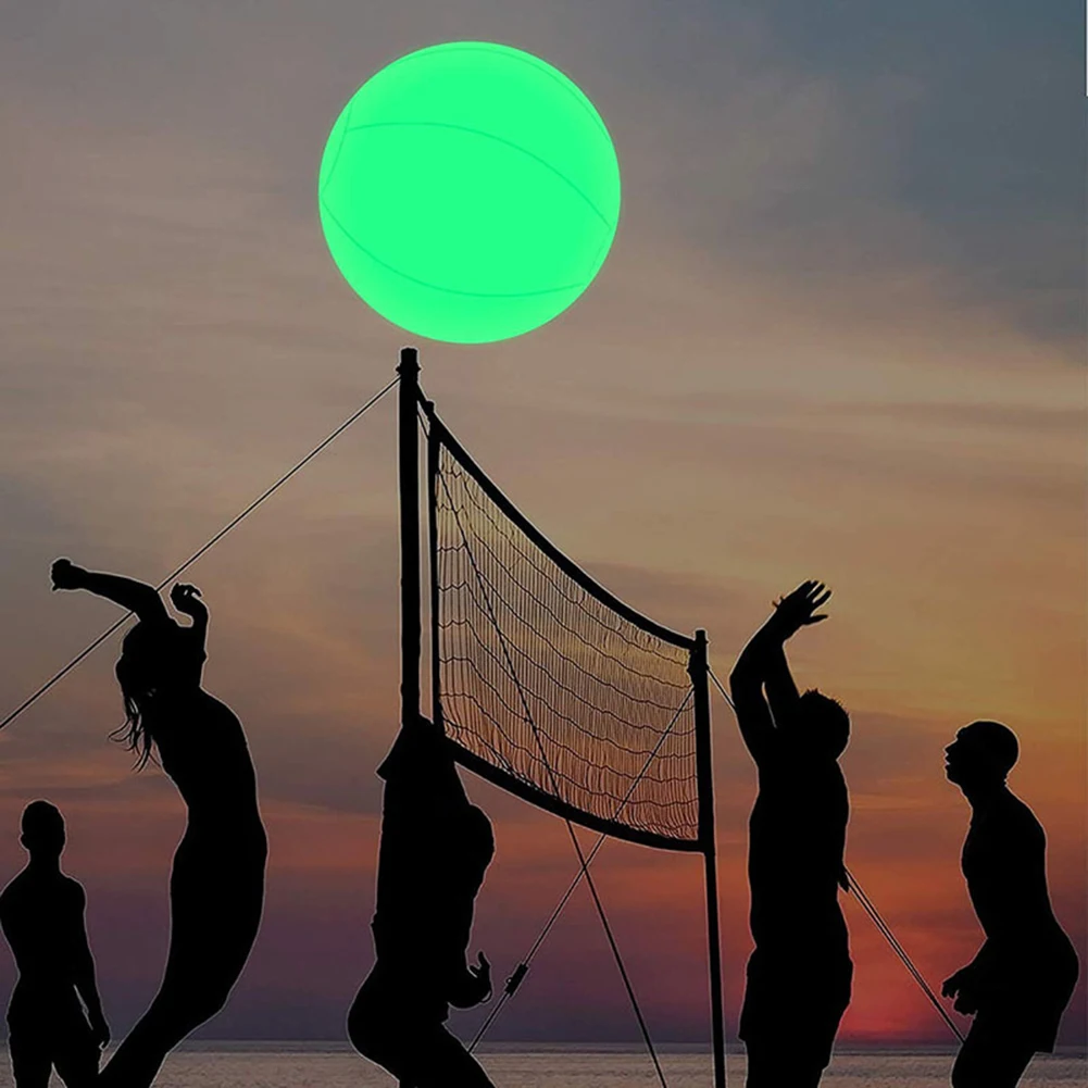 40CM 2025 Iatable Floating Pool new Light 16 Colors Glowing Beach Ball Outdoor Waterproof LED Swimming Pool Lamp For Party Accessories