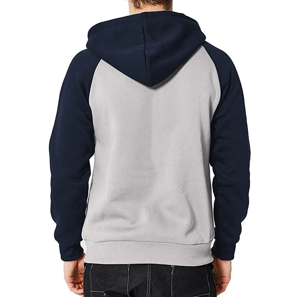 Mountain Ecg Men's Hoodies Funny Hip Hop Sweatshirts Casual Street Clothing Loose Oversized Raglan sleeve Pullover Soft Hooded