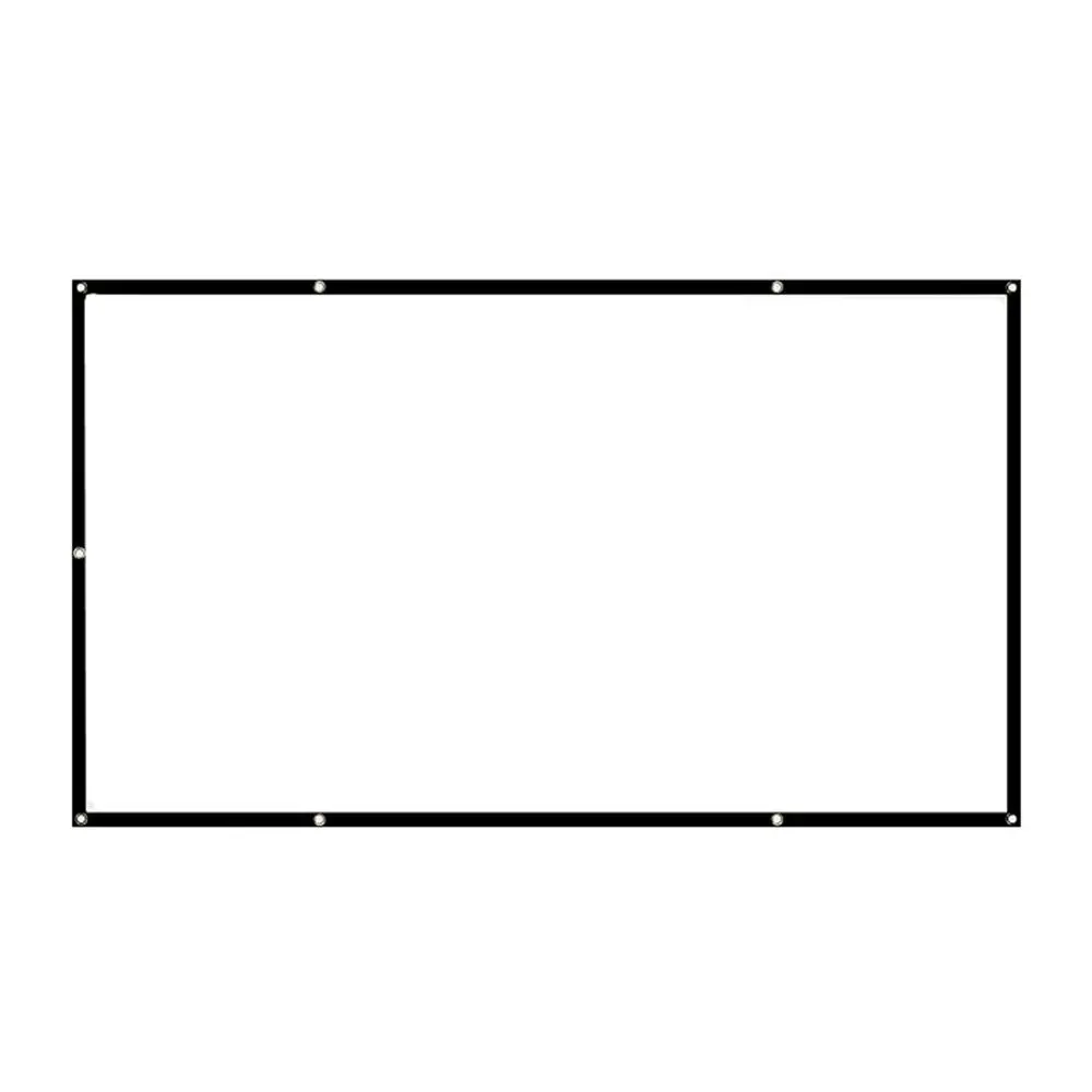 MIXITO Projector Screens 16:9 Proyector 60 72 84 92 120 150Inch Smart Home Outdoor KTV Office Portable Simple Curtain Projection