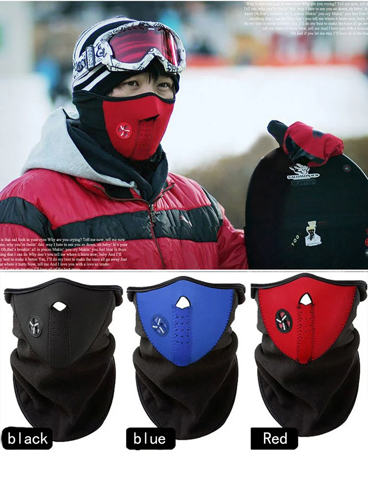 Windproof Bike Bicycle Cycling Mask Warm Dustproof Ski Snowboard Outdoor Masks new Neck Half Face 2025 Cache Cou Winter Sport Mask New