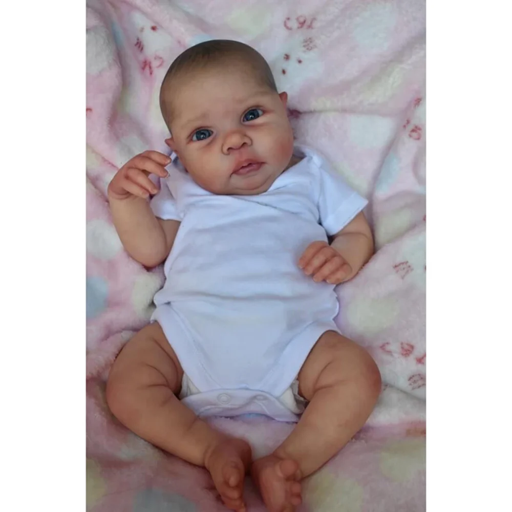 20inch Already Painted Reborn Doll Parts Awake Miley Lifelike 3D Painting with Visible Veins Cloth 2025 new Body Included Bebe Reborn Kit