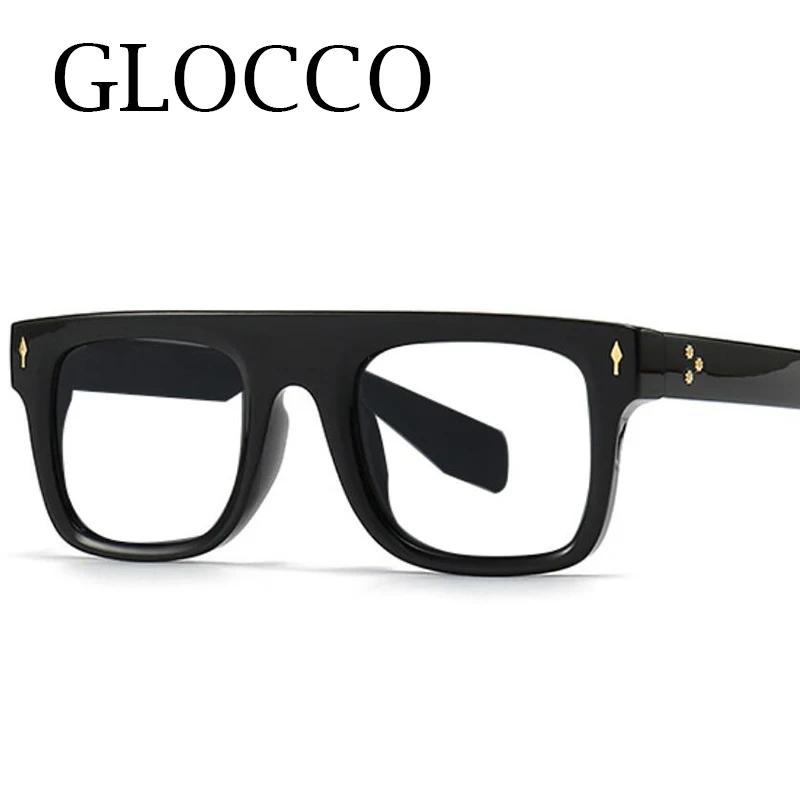 Luxury Square Frame Retro Reading Glasses Men Women Anti Blue Light Rice Nail Glasses Elegant Green Flat Top Computer Eyewear +2