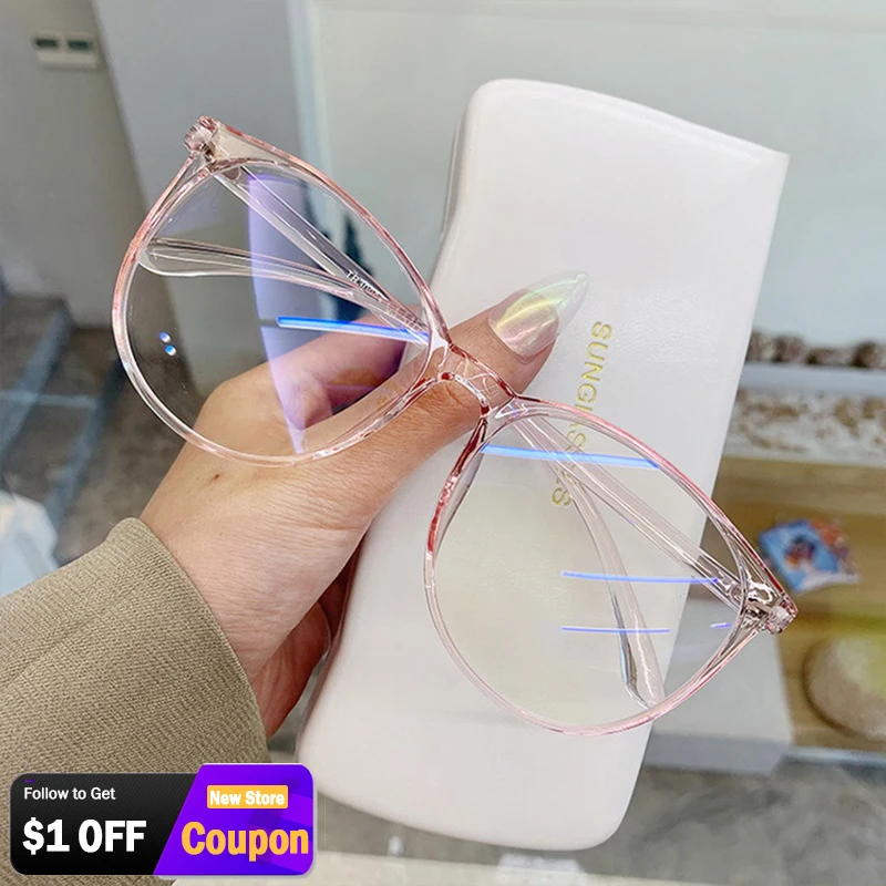 Blue Light Blocking Glasses 2025 Computer Game Eyeglass Women Anti Blue Light new Transparent Classic Optical Plain Spectacles Glasses