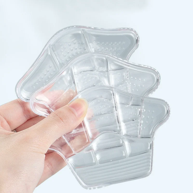 Transparent Silicone Heel Stickers Heels new Grips Anti Slip Sneakers Shoe 2025 Cushions Non-Slip Crown Inserts Pads Foot Care Protector
