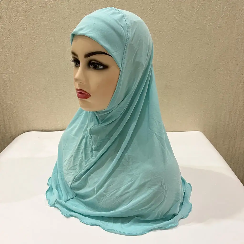 Hijabs for Kids Girl 7 new to 12 years old Muslim Islamic Scarf Shawls Soft Stretch Material Malaysia Girl 2025 Children Hijabs Wholesale