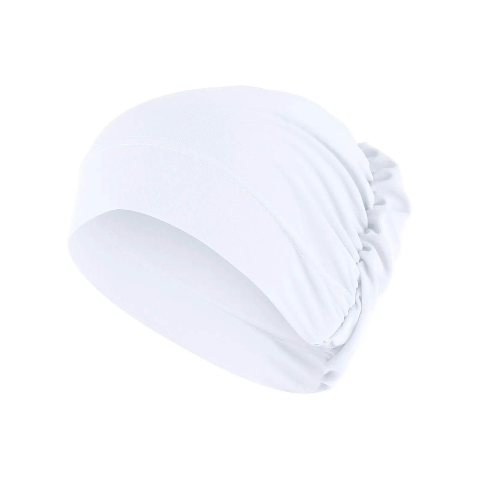 Women Solid Beading new Hat Muslim Ruffle Cancer Chemo Hat Wrap Cap Scarf 2025 Hat Set for Boys Scarf Gloves Hat for Men
