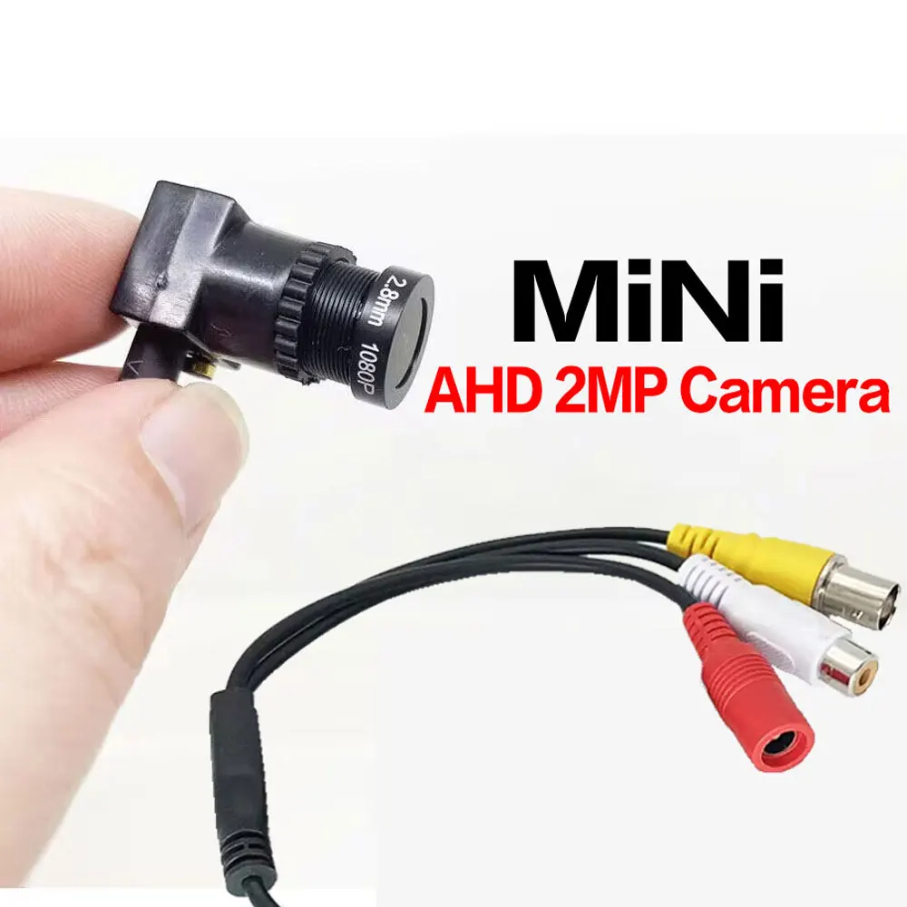 Mini AHD CCTV Camera HD 2.8mm Wide Angle 8mm 12mm Lens 2MP Micro Security Video Camera for 1080P AHD Camera System