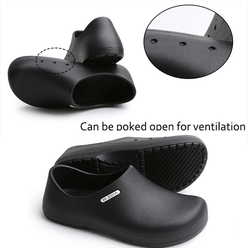 Waterproof 2025 Men Women Chef Shoes Slip-resistant Anti-oil new Chef Boots Shoes For Restaurant Kitchen Work Non-slip Waterproof Comfort