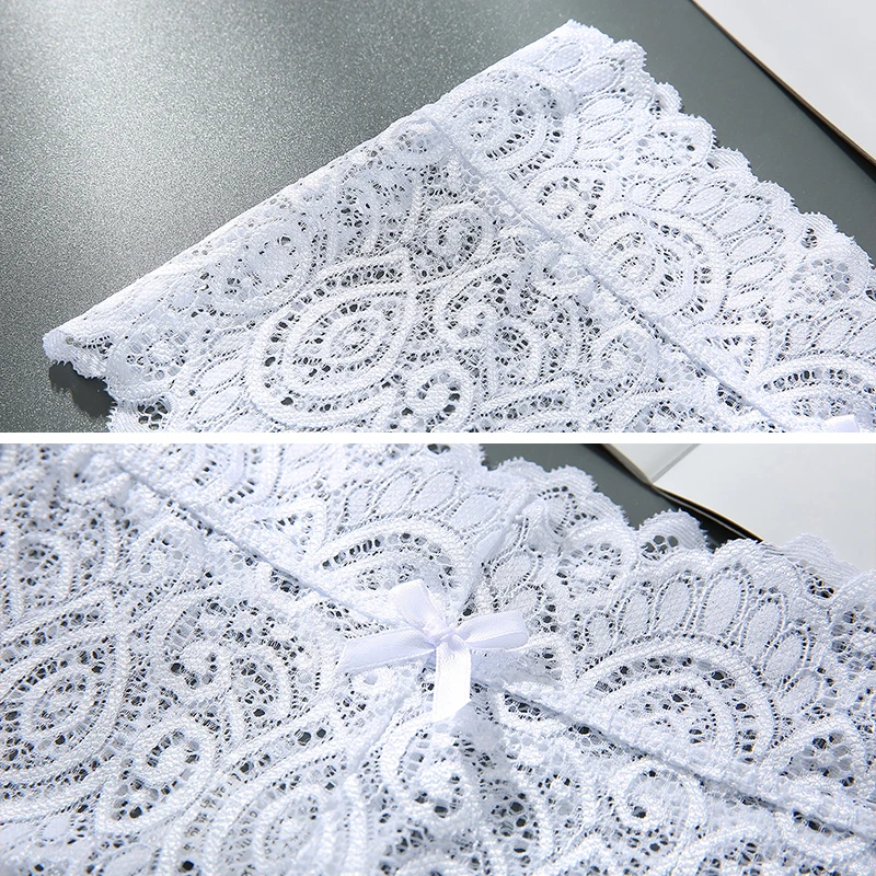 S-4XL Plus Size Panties Women's Sexy Lace Underwear Sexy High Waist Briefs G String Panties Sheer Intimates Women's Lingeries