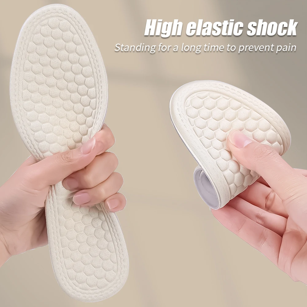 Nano new Deodorant Insoles Men Summer Thin Anti-bacterial Running 2025 Insoles Women Breathable Soft Sole Shock Absorbing Sports Insoles
