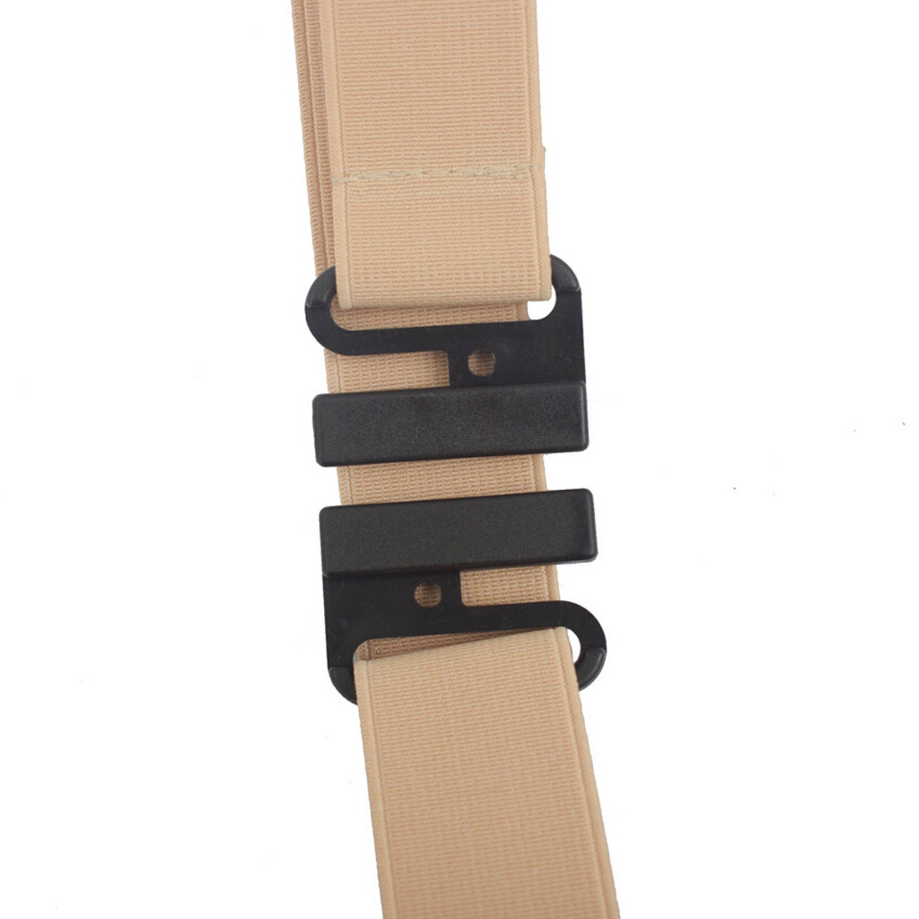 Adjustable Stretch Waist Belt Flat Buckle Non-Slip Simple Elastic Belts Band For Women And Men Pants Clothes Canvas Waistband