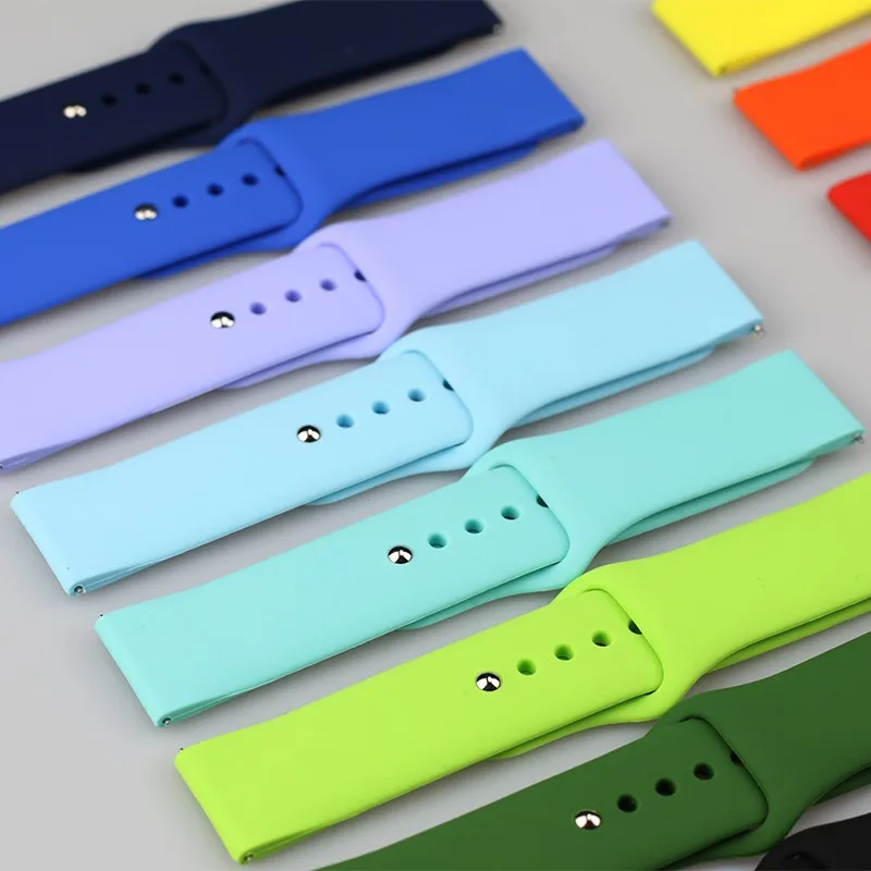 Silicone Watch band For Amazfit GTS/GTR-4-3-2-2e-Mini-Pro/stratos Sport Bracelet for Amazfit bip-U-S-3-Pro-Lite 20mm 22mm Strap