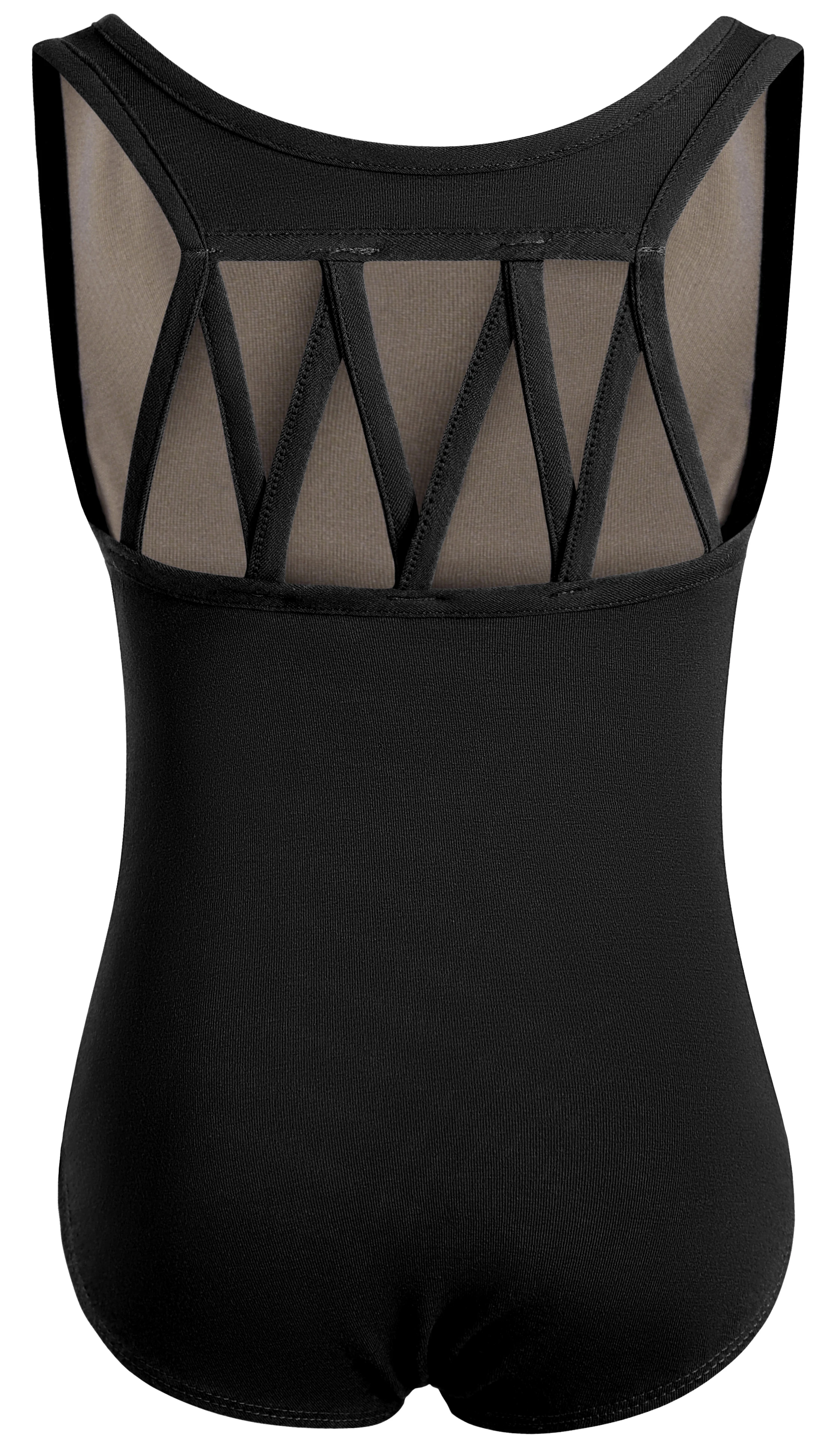 Tank Gymnastic Ballet Leotards for Girls,Back M Straps