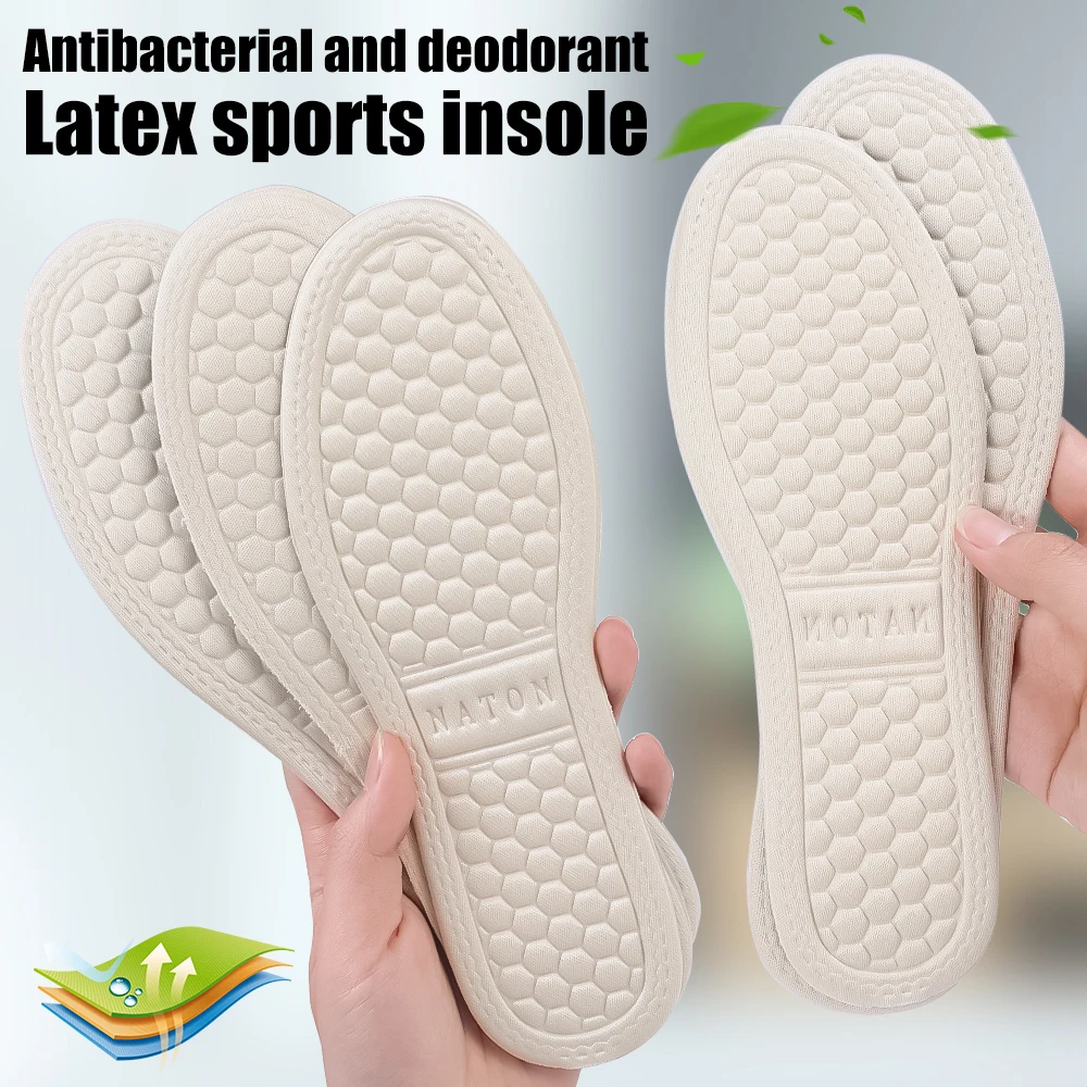 Nano new Deodorant Insoles Men Summer Thin Anti-bacterial Running 2025 Insoles Women Breathable Soft Sole Shock Absorbing Sports Insoles