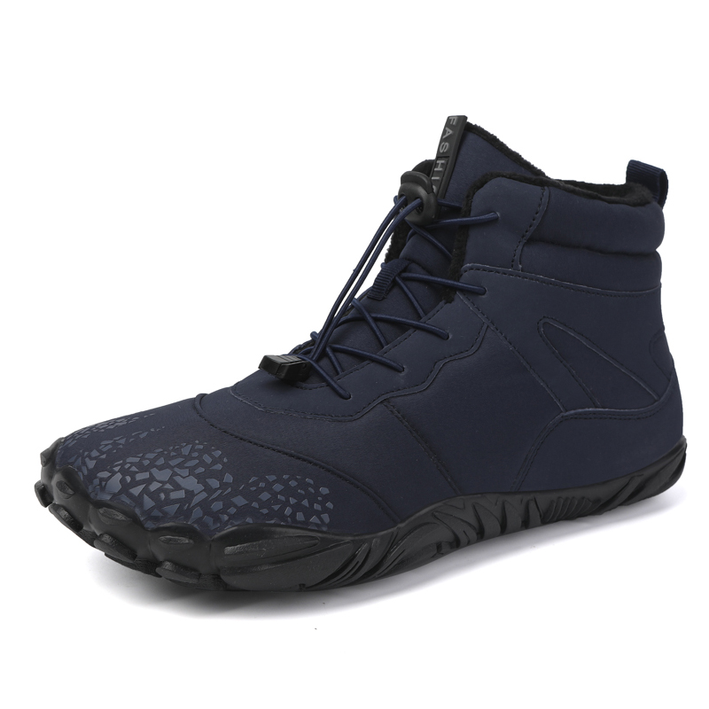 2023 Winter Booties BareFoot Casual Outdoor Work Ladies Warm Fur Men Ankle Shoes Male Snow Boots Big Size 14af