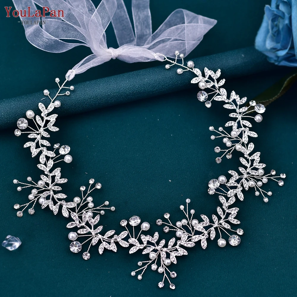 TOPQUEEN Wedding Tiara Bride Headpieces Party new Hair 2025 Jewelry Rhinestone Headbands for Woman Wedding Bridal Hair Accessories