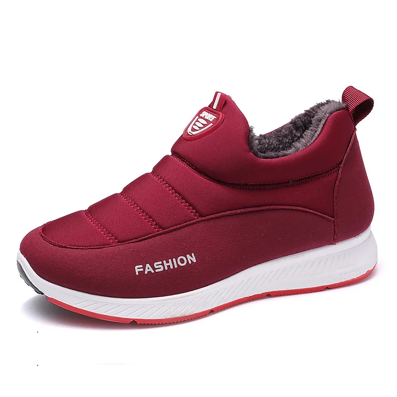 Winter Snow Booties Women Waterproof Flat new Male Casual Winter Plush Warm Shoes Ankle Boots for Men 2025 Plus Size Couple Shoe Non-Slip