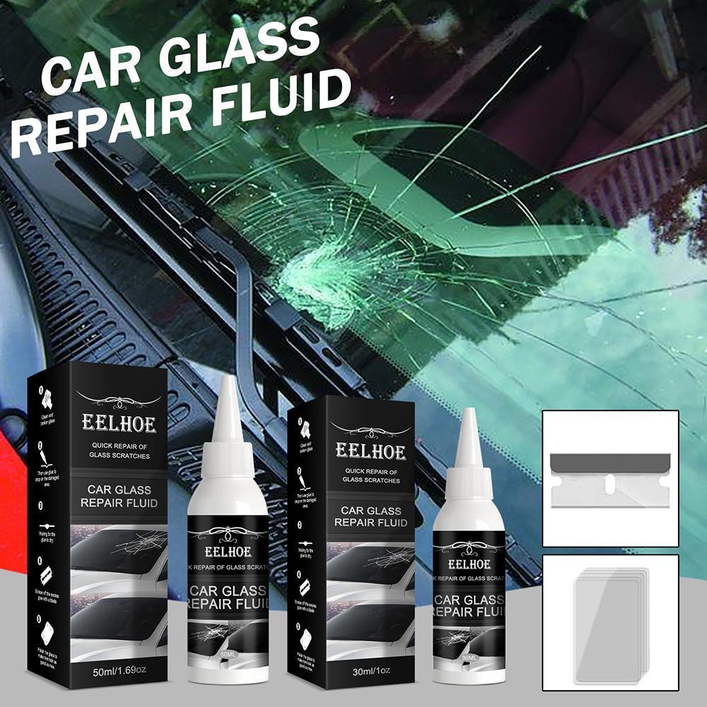 Glass Repair Glue Windshield Repair Kit Crack Chip Glass Repair Set Diy Glue Tool Quick Fix For Chips Cracks Car Accessorie F9v3 smile