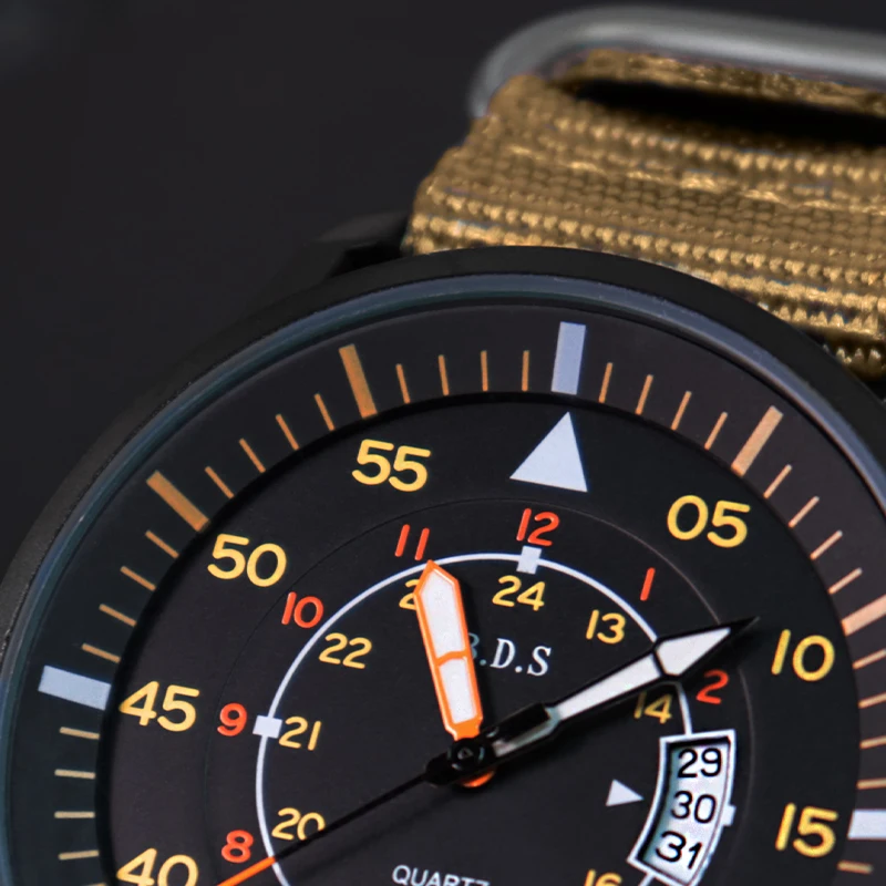 New Pilot Watches Men Luxury Luminous Wristwatches reloj hombre 50M Waterproof Date Men's Quartz Watch relogio masculino