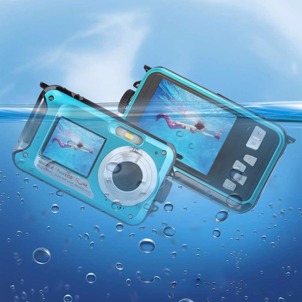 Underwater Digital Camera 1080P Full HD Selfie Video Recorder Shockproof Waterproof Camera Anti-Shake Mini Camera DV Recording