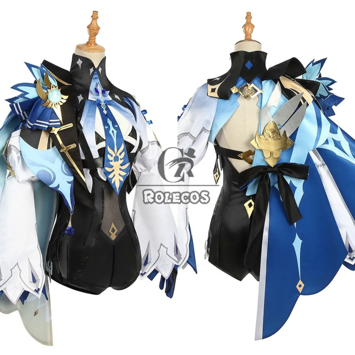 ROLECOS Genshin Impact new Eula Cosplay Costume Uniform Cosplay Costume Women Halloween 2025 Party Outfit Game Suit Lovely Jumpsuits