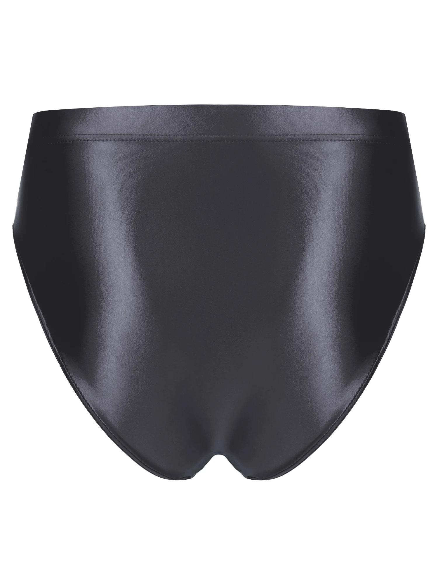 Mens new Underwear Lingerie Panties Male Solid Color Panties Male Glossy High Waist String Swimwear Elastic 2025 Waistband Underpants