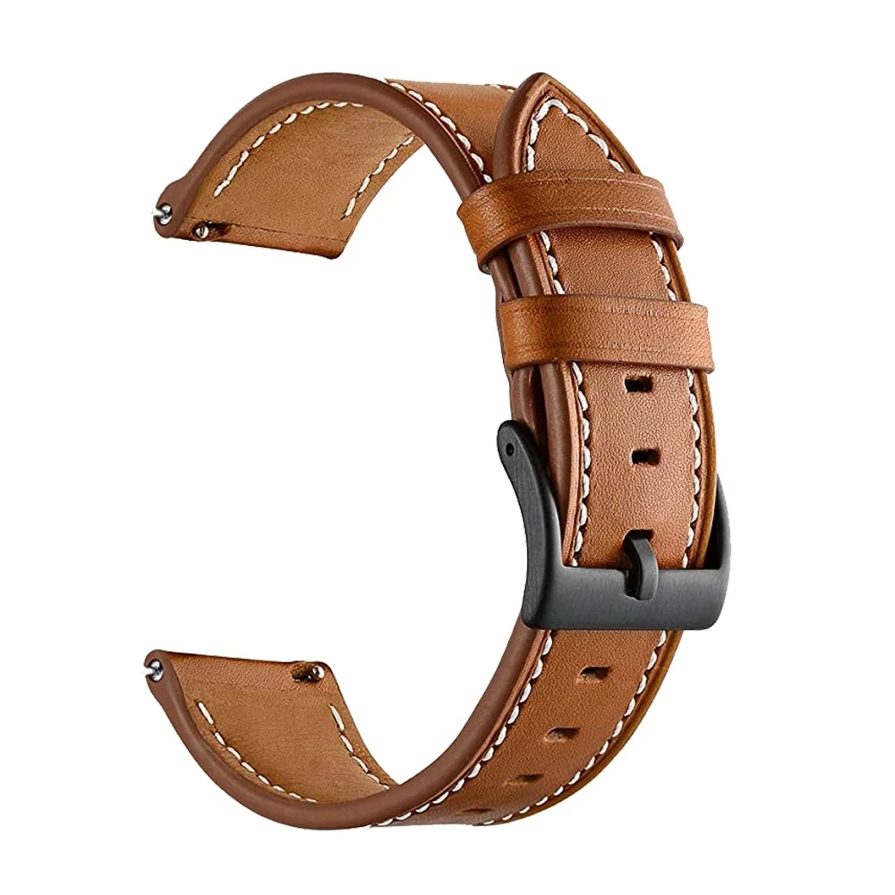 For Strap Watch 22mm Fossil GEN 5E 5 LTE 45mm 44mm Sport Wristband GEN 6 44mm Leather Smartwatch Bracelet For LEMFO K22 Band smile