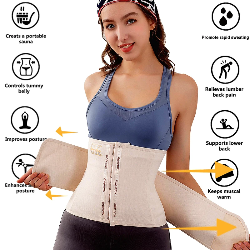 XS Women Waist Trainer Strap new Tummy Control Cincher Abdomen Trimmer Fas Colombianas Girdles Body Shaper 2025 Belly Band Sports Belt
