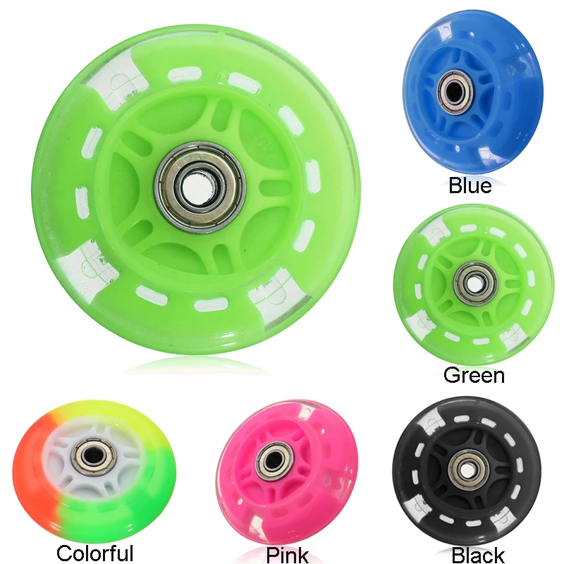Kid Scooter Wheel Flash Wheel Mute Wheels For Micro Scooter Night Flashing Light Kid Car Toy Wheel Scooters Accessories