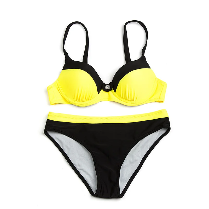 Bikini Women 2024 Large Size XXL Push new Up Halter Swimwear Women Sexy Swimsuit 2025 Bathing Suit Beachwear Low Waist Bikinis Set