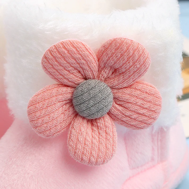 Newborn Baby Girls Boys Soft Booties Solid Pompom Snow 2025 Boots Infant Toddler Newborn Warming Shoes New Lovely new Comfortable Shoes