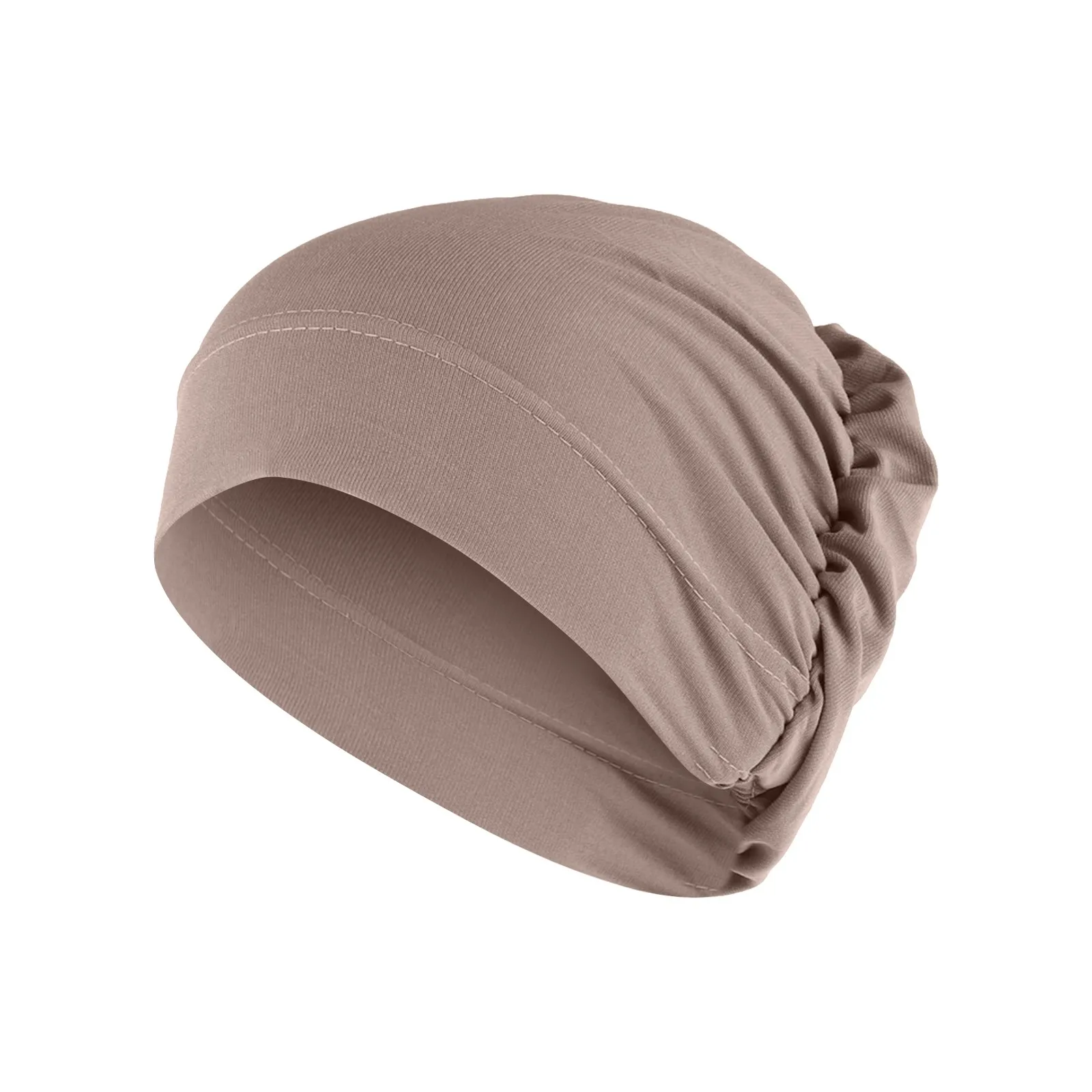 Women Solid Beading new Hat Muslim Ruffle Cancer Chemo Hat Wrap Cap Scarf 2025 Hat Set for Boys Scarf Gloves Hat for Men