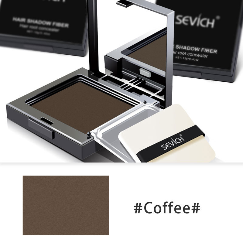 Sevich Hair Shadow Powder Temporary White Grey Cover Up Hair Line Edge Control Hair Color Makeup Hair Care Concealer