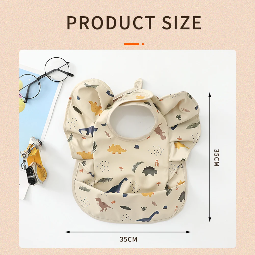 Happyflute 2025 Denmark's New Design Angel Wings Bib Waterproof Baby Feeding Bibs Saliva new Towel For Baby Boys And Girls Eating
