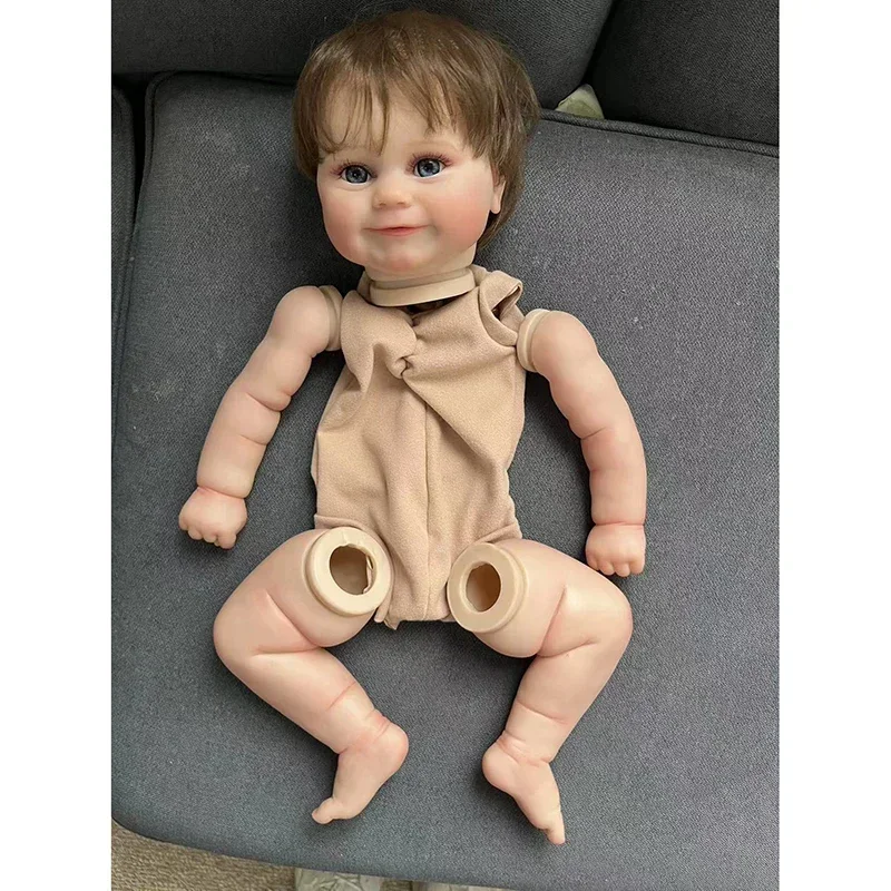 19inch Reborn Doll Kits Sweet Baby Maddie Unassembled DIY Blank Doll new Parts with body 2025 and eyes Bebe Reborn Kit same as the photos
